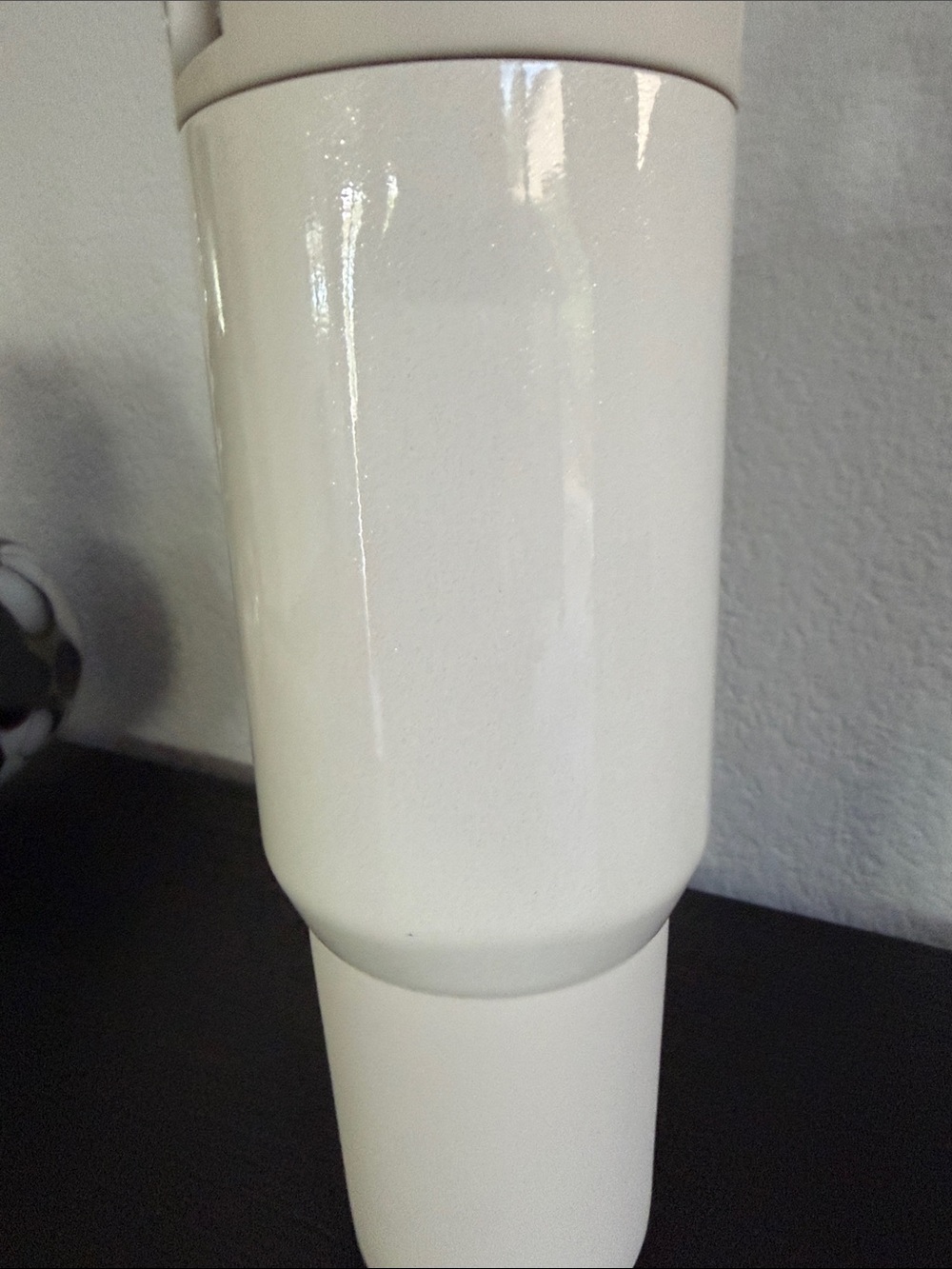 Hydrojug 20oz White/Cream Glitter Water Bottle - Picture 4 of 6